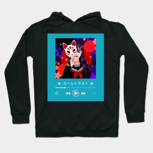 Vibrant Japanese Song Thumbnail Hoodie